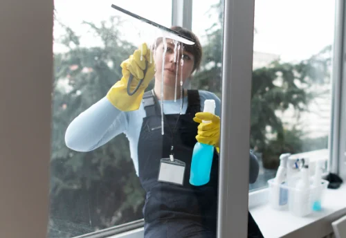 Nettoyage de vitres intérieures et extérieures à Cherier